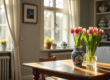 Tulpen in een typisch Nederlandse woonkamer